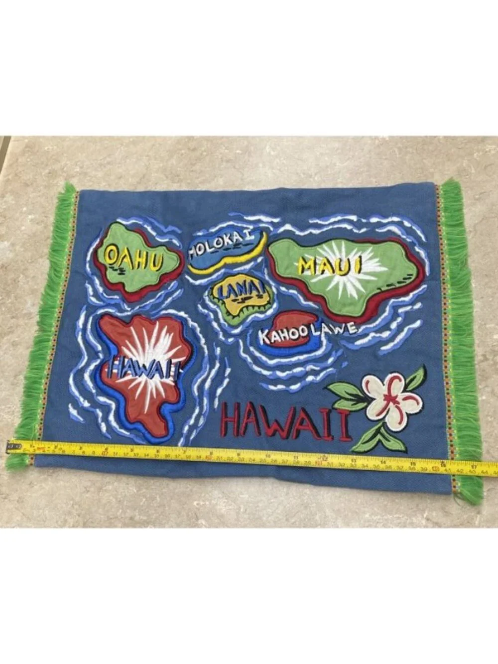 Dean Miller Surf Bedding Accent Pillow Cover Hawaiian Islands READ